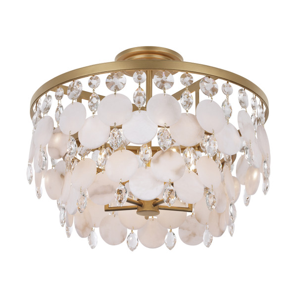 Metropolitan - N1835-870 - Five Light Semi-Flush Mount - Nova Mara - Painted Legacy Brass