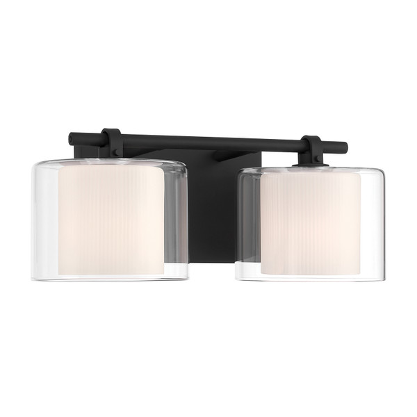 Minka-Lavery - 2062-899 - Two Light Vanity - Seville - Dark Matte Black