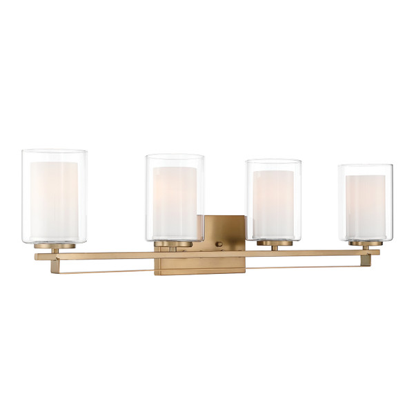 Minka-Lavery - 6104-791 - Four Light Vanity - Parsons Studio - Brushed Gold
