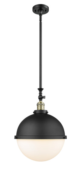 Innovations - 206-BAB-HFS-121-BK - One Light Pendant - Franklin Restoration - Black Antique Brass