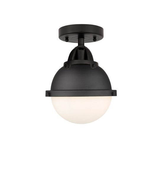 Innovations - 288-1C-BK-HFS-61-BK - One Light Semi-Flush Mount - Nouveau 2 - Matte Black