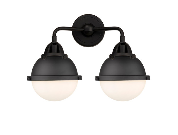 Innovations - 288-2W-BK-HFS-61-BK - Two Light Bath Vanity - Nouveau 2 - Matte Black