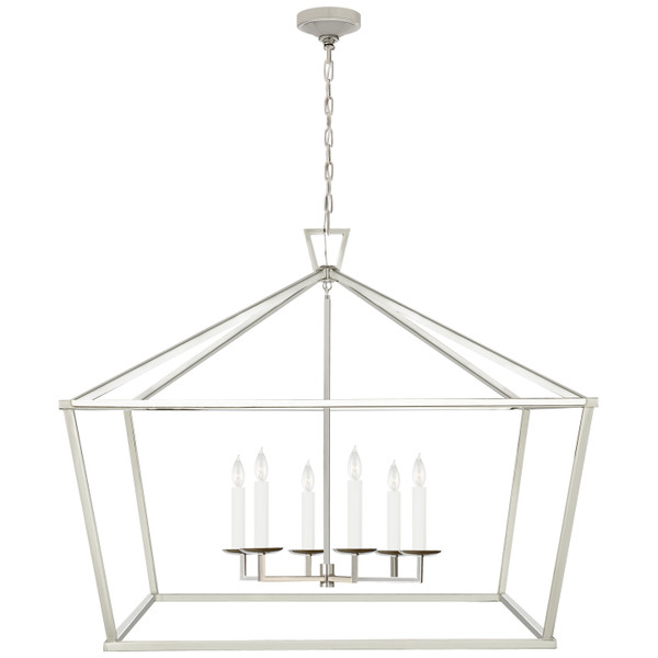 Visual Comfort Signature - CHC 2191PN - Six Light Lantern - Darlana - Polished Nickel