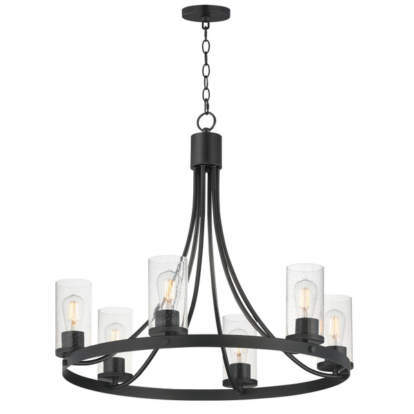 Maxim - 10466CDBK - Six Light Chandelier - Livingston - Black