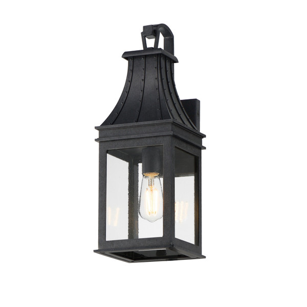 Maxim - 40983TCBKP - One Light Wall Sconce - Bramwell VX - Black Patina