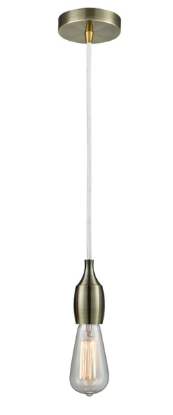 Innovations - 100AB-10W-3AB - One Light Mini Pendant - Chelsea - Antique Brass