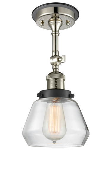 Innovations - 201FBP-PNBK-G172 - One Light Semi-Flush Mount - Franklin Restoration - Polished Nickel