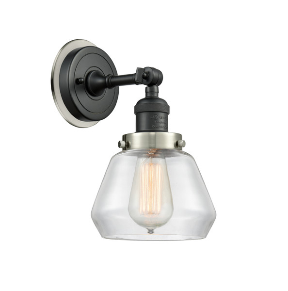 Innovations - 203BK-BPSN-HRSN-G172 - One Light Wall Sconce - Franklin Restoration - Matte Black