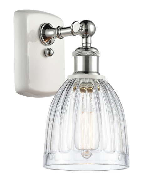 Innovations - 516-1W-WPC-G442 - One Light Wall Sconce - Ballston - White Polished Chrome