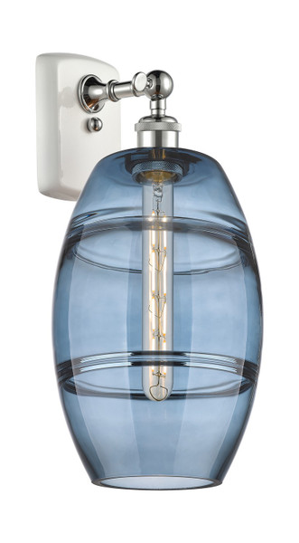 Innovations - 516-1W-WPC-G557-8BL - One Light Wall Sconce - Ballston - White Polished Chrome