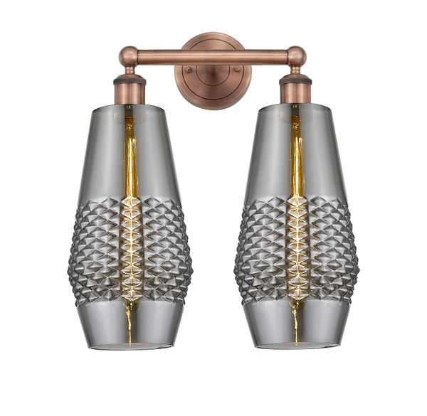 Innovations - 616-2W-AC-G683-7 - Two Light Bath Vanity - Downtown Urban - Antique Copper