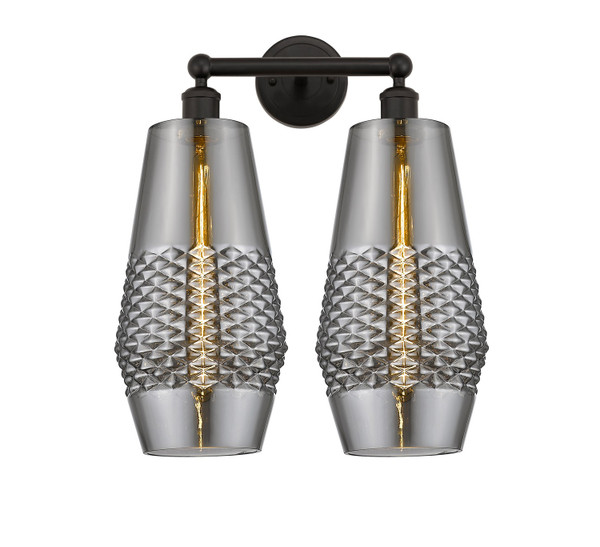 Innovations - 616-2W-OB-G683-7 - Two Light Bath Vanity - Downtown Urban - Oil Rubbed Bronze