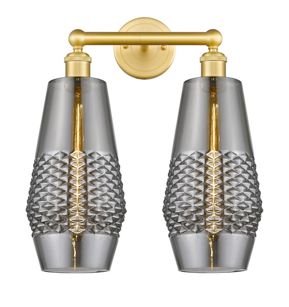 Innovations - 616-2W-SG-G683-7 - Two Light Bath Vanity - Downtown Urban - Satin Gold