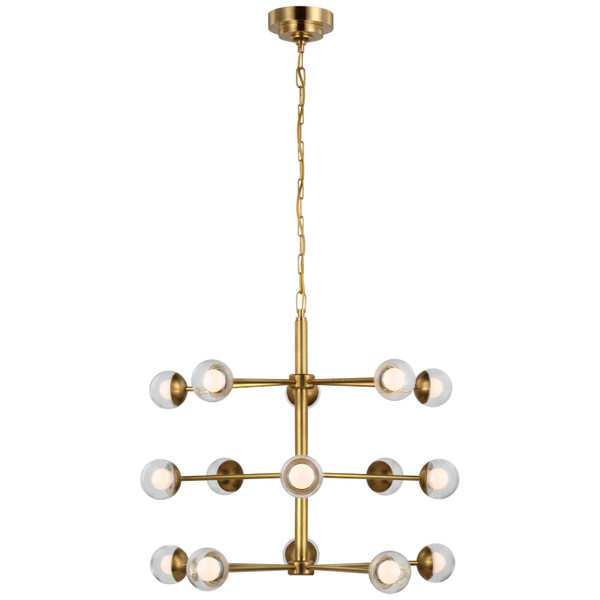 Visual Comfort Signature - KS 5230SB-CG - LED Chandelier - Alloway - Soft Brass