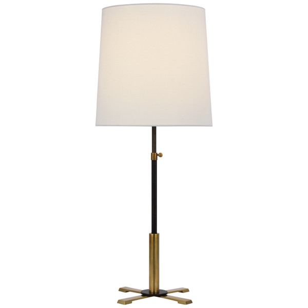 Visual Comfort Signature - TOB 3723BZ/HAB-L - LED Table Lamp - Quintel - Bronze and Hand-Rubbed Antique Brass
