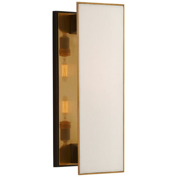 Visual Comfort Signature - TOB 2342BZ/HAB-L - Two Light Wall Sconce - Albertine - Bronze and Brass
