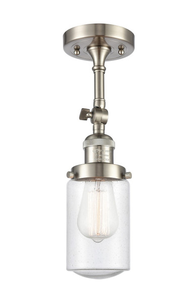 Innovations - 201F-SN-G314-LED - LED Semi-Flush Mount - Franklin Restoration - Brushed Satin Nickel