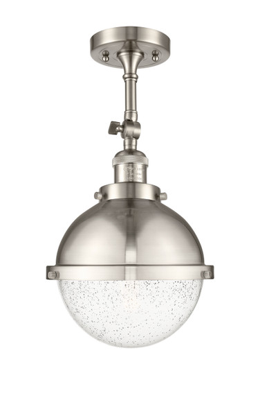 Innovations - 201F-SN-HFS-84-SN-LED - LED Semi-Flush Mount - Franklin Restoration - Brushed Satin Nickel