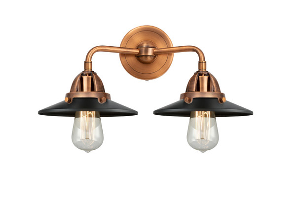 Innovations - 288-2W-AC-M6-BK-LED - LED Bath Vanity - Nouveau 2 - Antique Copper