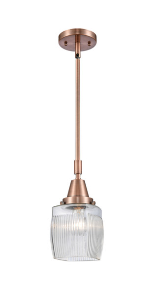 Innovations - 447-1S-AC-G302-LED - LED Mini Pendant - Caden - Antique Copper