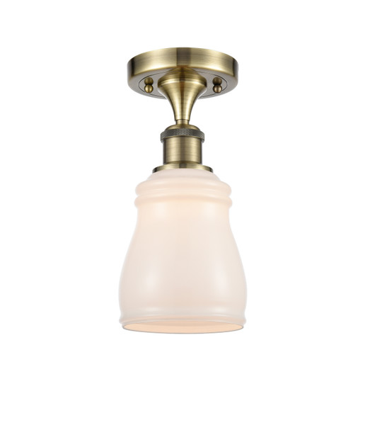 Innovations - 516-1C-AB-G391 - One Light Semi-Flush Mount - Ballston - Antique Brass