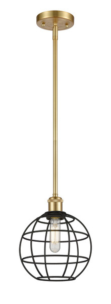 Innovations - 516-1S-SG-CE-8-BK - LED Pendant - Ballston - Satin Gold