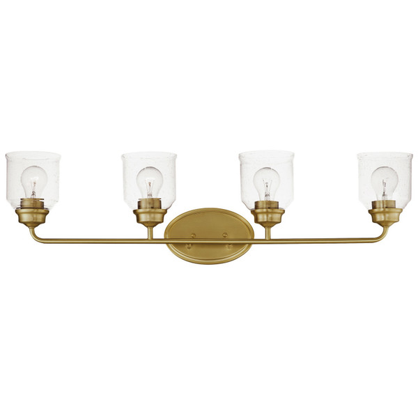 Maxim - 12264CDNAB - Four Light Bath Vanity - Acadia - Natural Aged Brass