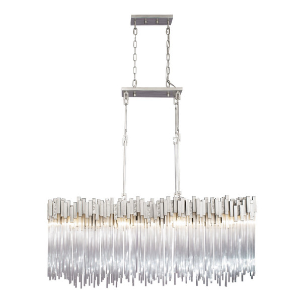 Varaluz - 309N08RN - Eight Light Linear Pendant - Matrix - Rainy Night