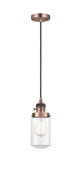 Innovations - 201CSW-AC-G312-LED - LED Mini Pendant - Franklin Restoration - Antique Copper