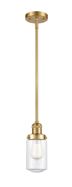 Innovations - 201S-SG-G312 - One Light Mini Pendant - Franklin Restoration - Satin Gold