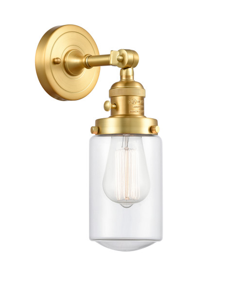 Innovations - 203SW-SG-G312 - One Light Wall Sconce - Franklin Restoration - Satin Gold