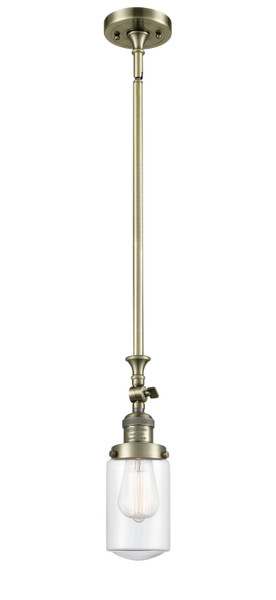 Innovations - 206-AB-G312 - One Light Mini Pendant - Franklin Restoration - Antique Brass