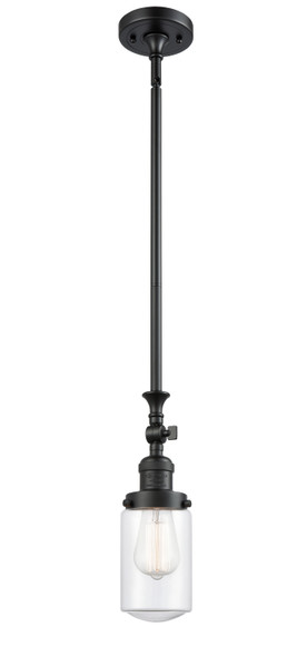Innovations - 206-BK-G312 - One Light Mini Pendant - Franklin Restoration - Matte Black