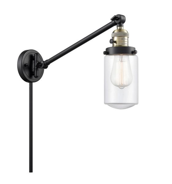 Innovations - 237-BAB-G312-LED - LED Swing Arm Lamp - Franklin Restoration - Black Antique Brass