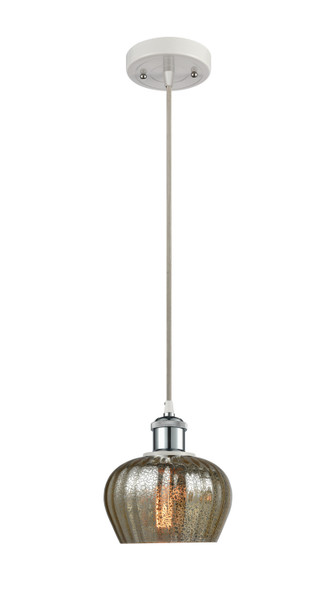 Innovations - 516-1P-WPC-G96 - One Light Mini Pendant - Ballston - White Polished Chrome