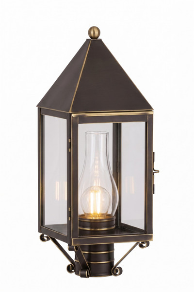 Innovations - 9520-BZ-CL-C - One Light Post Lantern - Ashford - Bronze