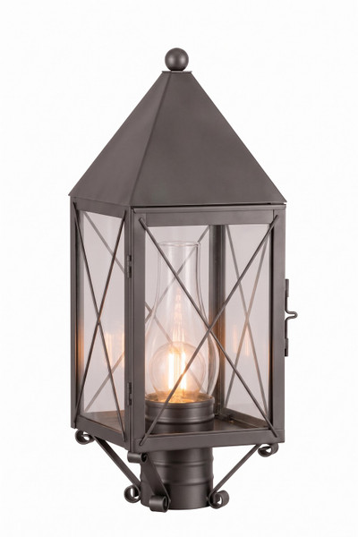 Innovations - 9520-X-GM-CL-C - One Light Post Lantern - Ashford - Gunmetal