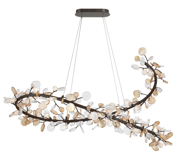 Lib & Co. - 12222-043 - LED Chandelier - Pisa - Black with Gold Accent