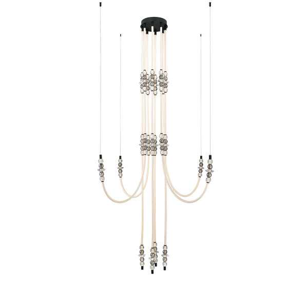 Lib & Co. - 12285-02 - LED Chandelier - Alcamo - Matte Black
