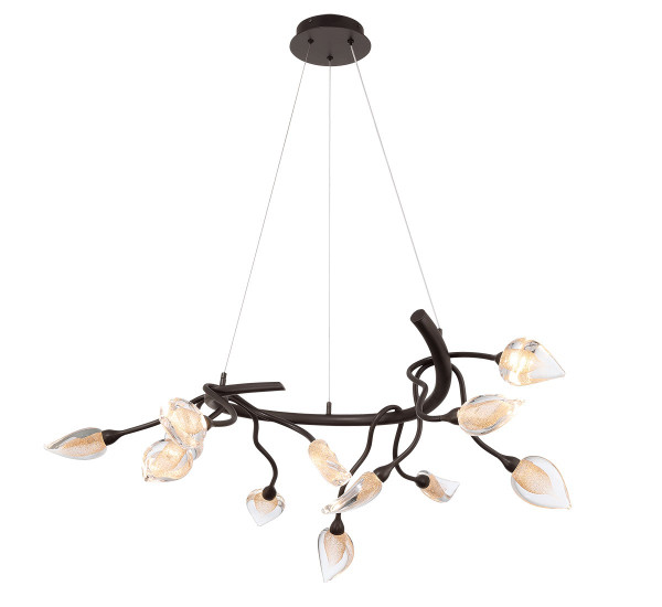 Lib & Co. - 12306-043 - LED Chandelier - Modena - Black with gold accent