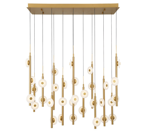 Lib & Co. - 12366-030 - LED Chandelier - Etna - Painted antique brass