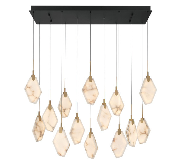 Lib & Co. - 12388-02 - LED Chandelier - Kosmos - Black