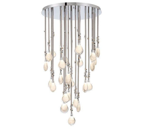 Lib & Co. - 12066-01 - LED Chandelier - Bellissima - Silver Sleeve