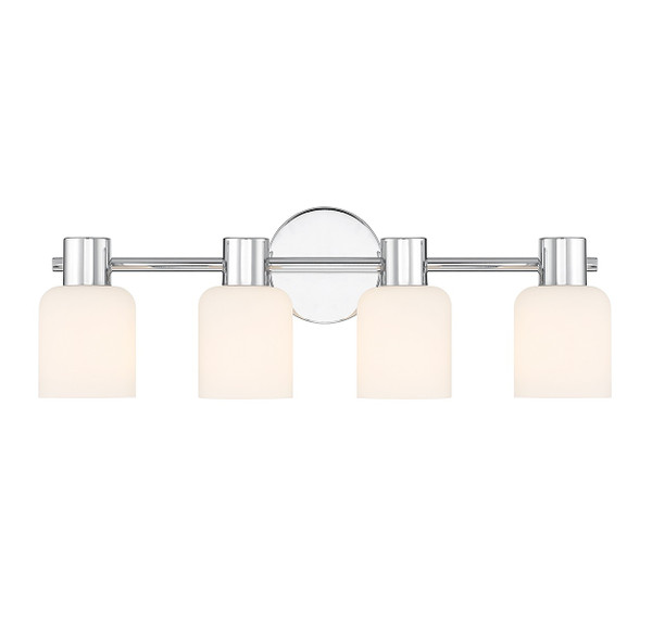 Savoy House - L8-9022-4-11 - Four Light Bathroom Vanity - Strand - Chrome
