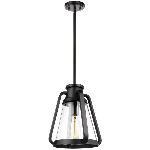 Nuvo Lighting - 60-7552 - One Light Pendant - Everett - Matte Black
