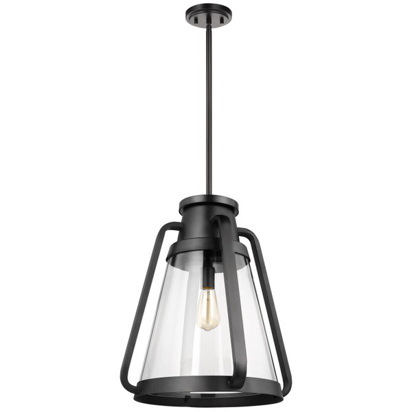 Nuvo Lighting - 60-7554 - One Light Pendant - Everett - Matte Black