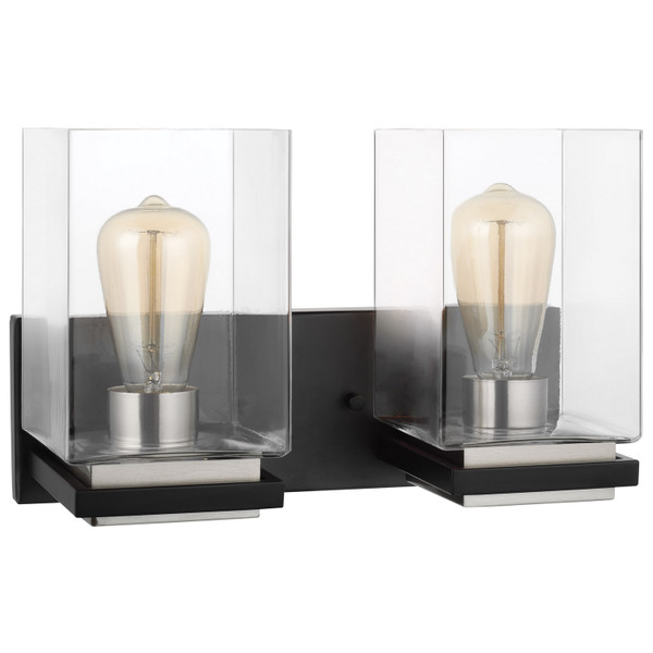 Nuvo Lighting - 60-7652 - Two Light Vanity - Crossroads - Matte Black