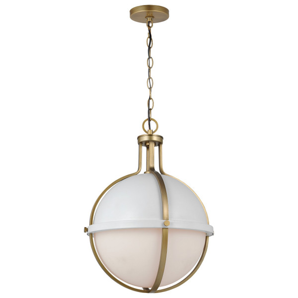 Nuvo Lighting - 60-7665 - One Light Pendant - Lincoln - Matte White