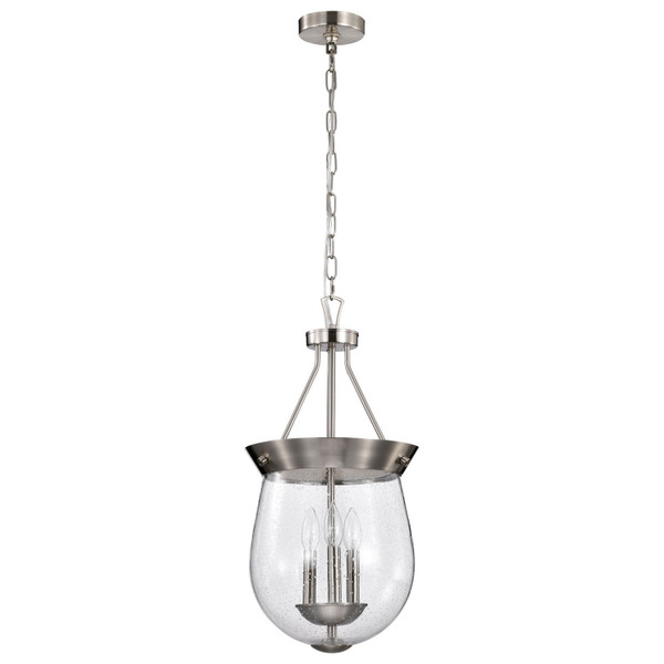 Nuvo Lighting - 60-7802 - Three Light Pendant - Boliver - Brushed Nickel