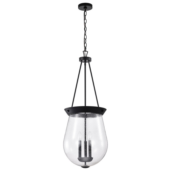 Nuvo Lighting - 60-7803 - Three Light Pendant - Boliver - Matte Black